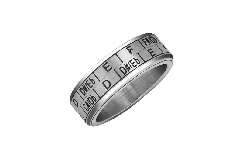 Retroworks Musicians Transposition Spinner Ring - US Size 10 - Image 1